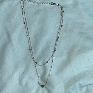 2 layer heart necklace